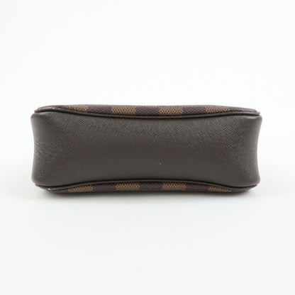 Louis Vuitton Trousse Make Up Damier, Brown, Canvas, Clutch