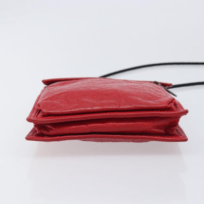 Balenciaga Explorer Leather, Red, Leather, Crossbody Bag