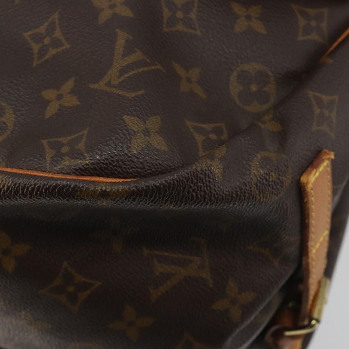 Louis Vuitton Saumur Monogram, Brown, Canvas, Shoulder Bag