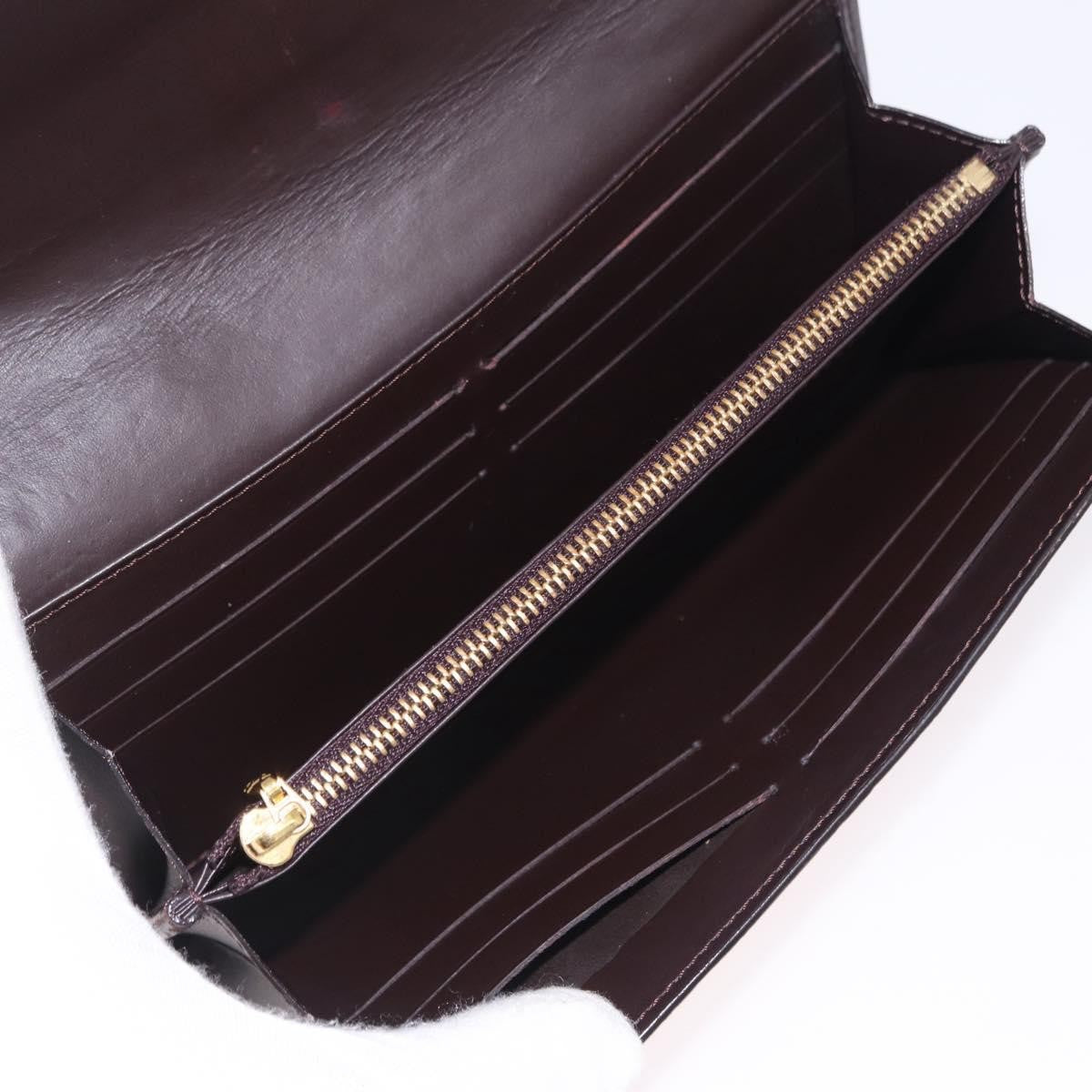 Louis Vuitton Sarah Wallet NM Monogram Vernis, Burgundy, Patent Leather, Wallet