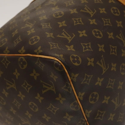 Louis Vuitton Keepall Bag Monogram Canvas, BROWN, CANVAS, Travel bag