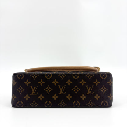 Louis Vuitton Marignan Monogram Canvas with Leather, Brown, Canvas, Handbag