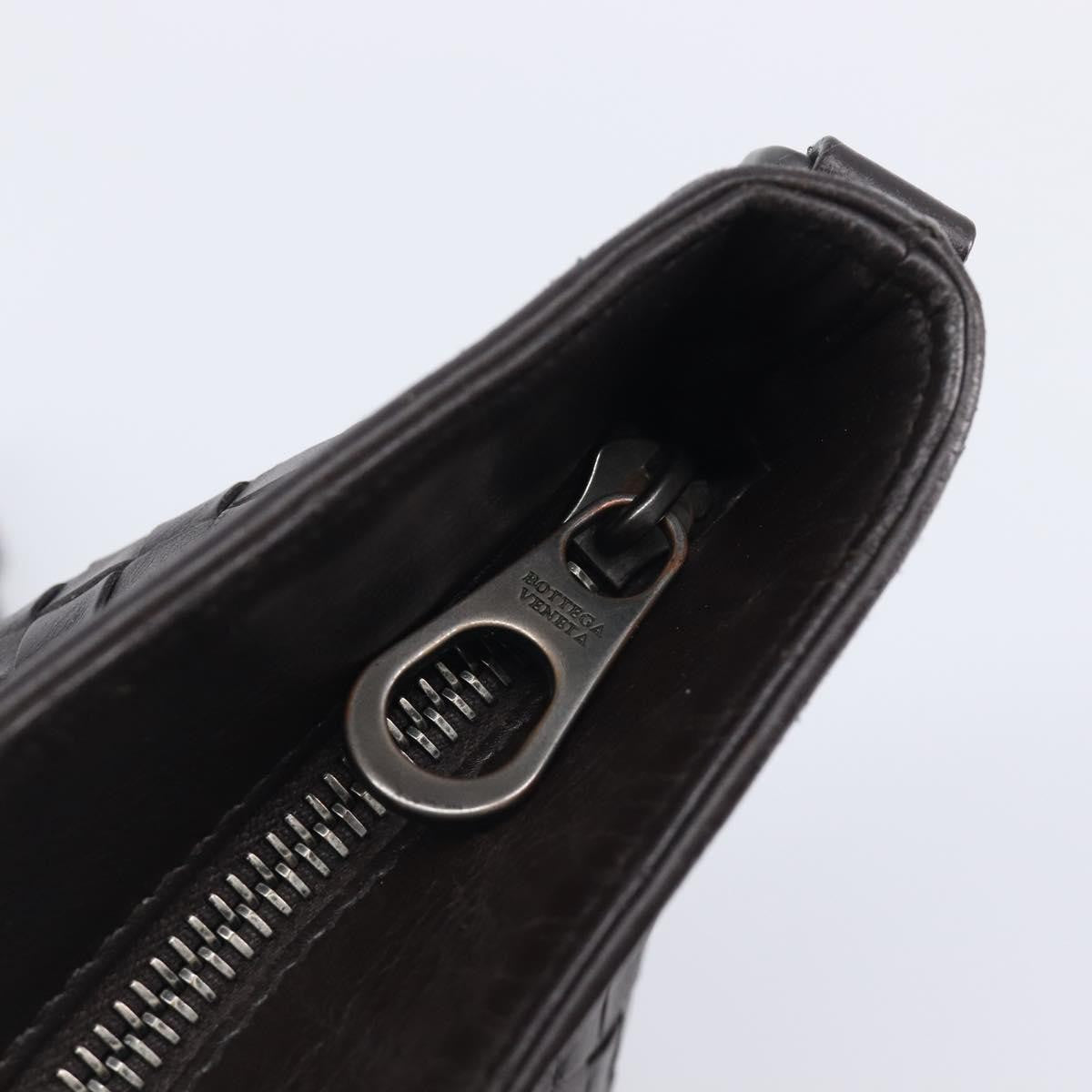 Bottega Veneta Flat Messenger Intrecciato Nappa, Black, Leather, Handbag