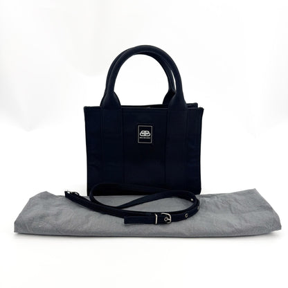 Balenciaga Trade East-West Nylon, Black, Canvas, Tote Bag