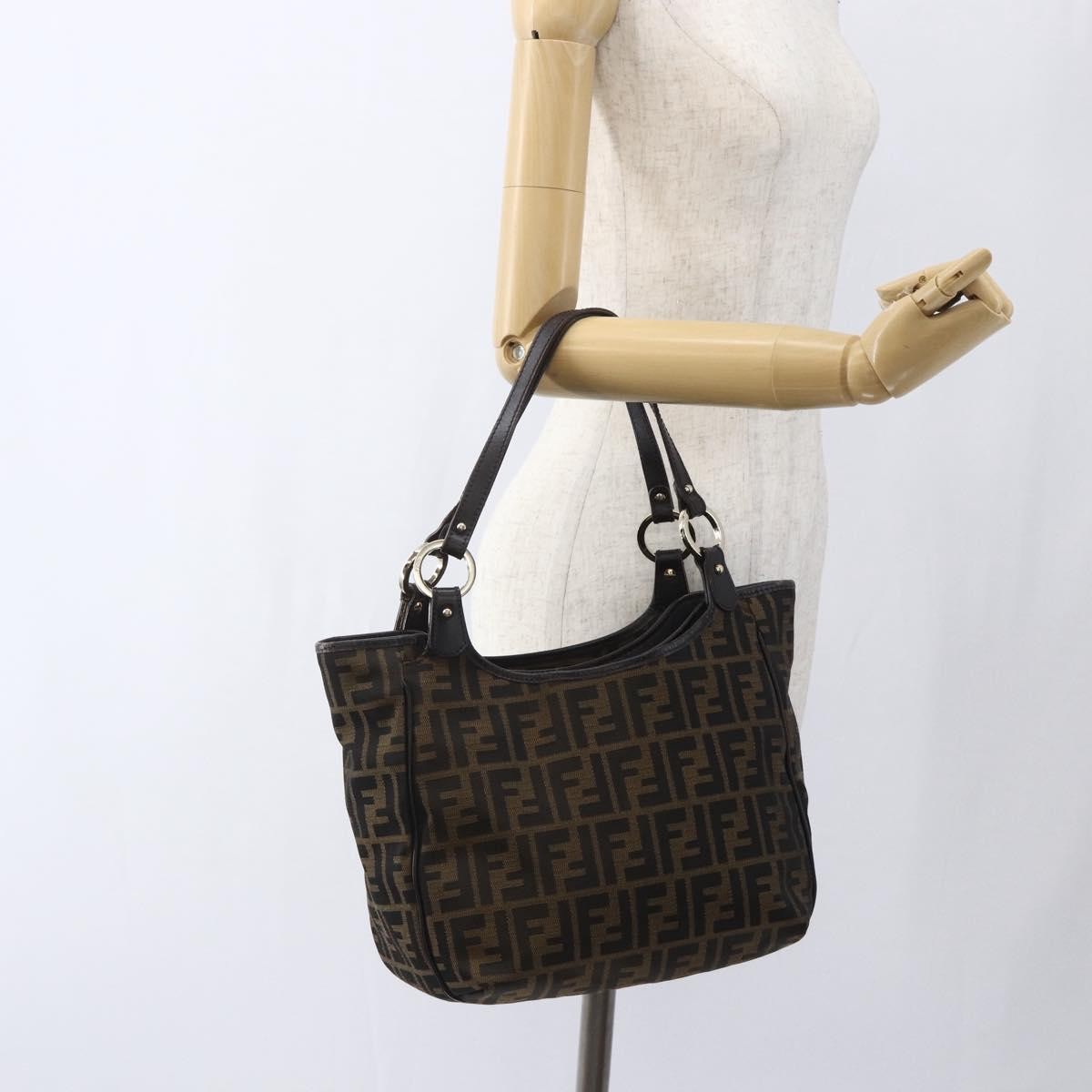 Fendi Chef Zucca Canvas, Brown, Canvas, Tote Bag