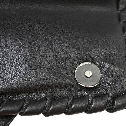 Bottega Veneta Olimpia Tobu Intrecciato Nappa, Black, Leather, Shoulder Bag