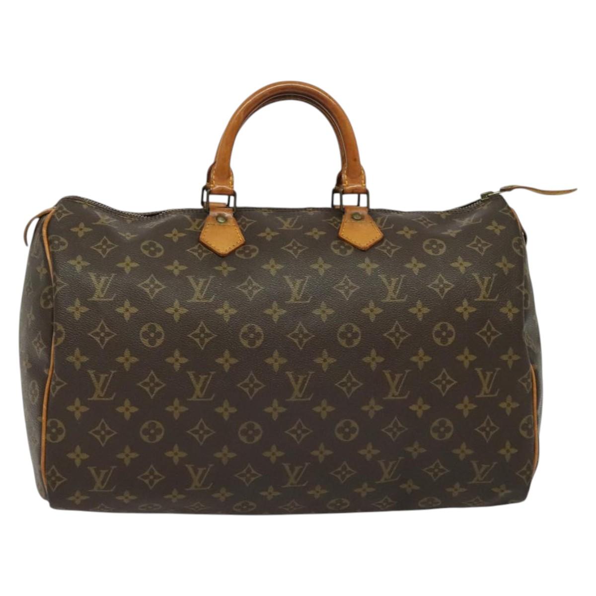 Louis Vuitton Speedy Handbag Monogram Canvas, BROWN, CANVAS, Handbag