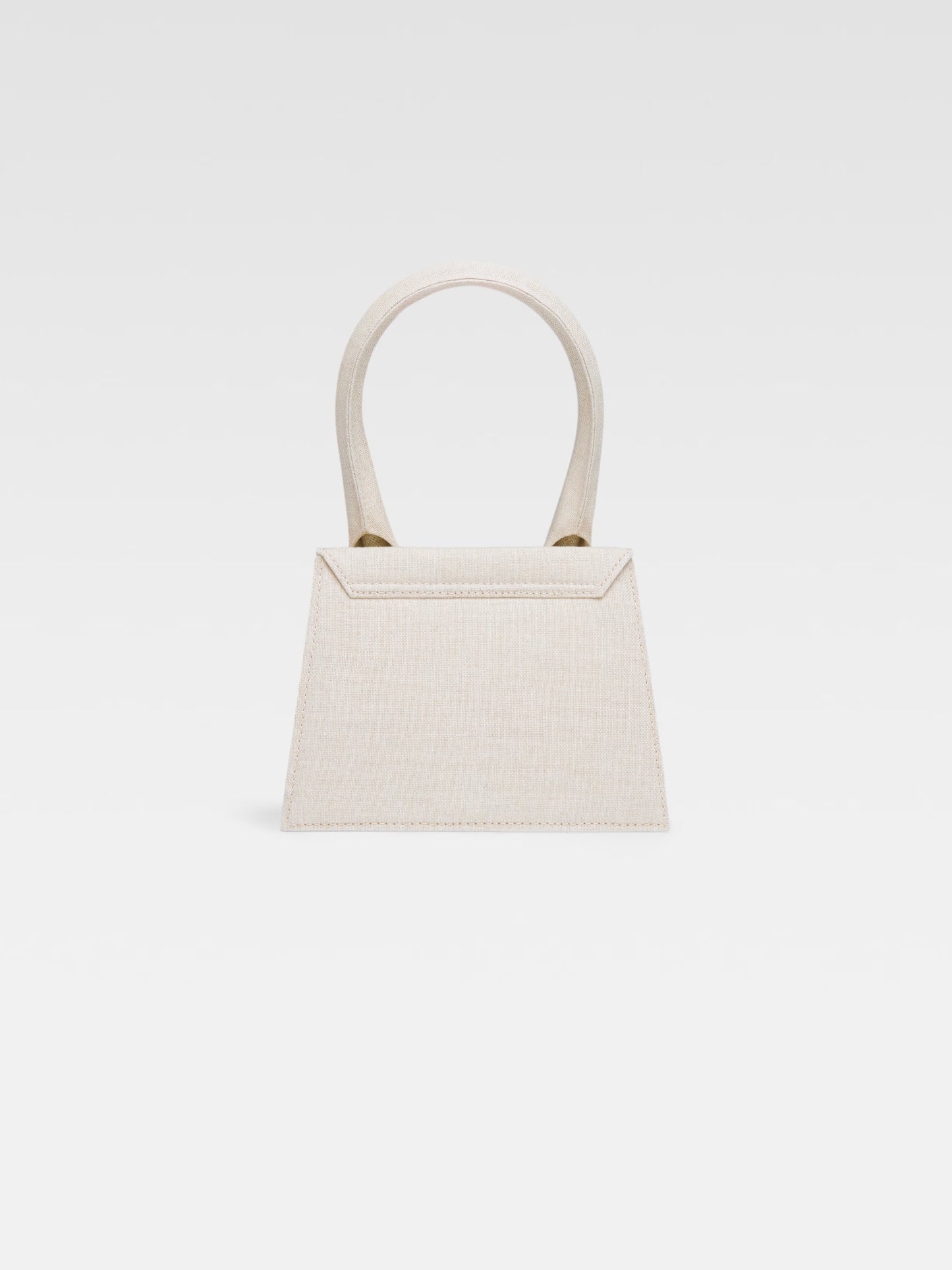 Jacquemus Chiquito mini beige clair linen, BEIGE, LEATHER, Crossbody bag