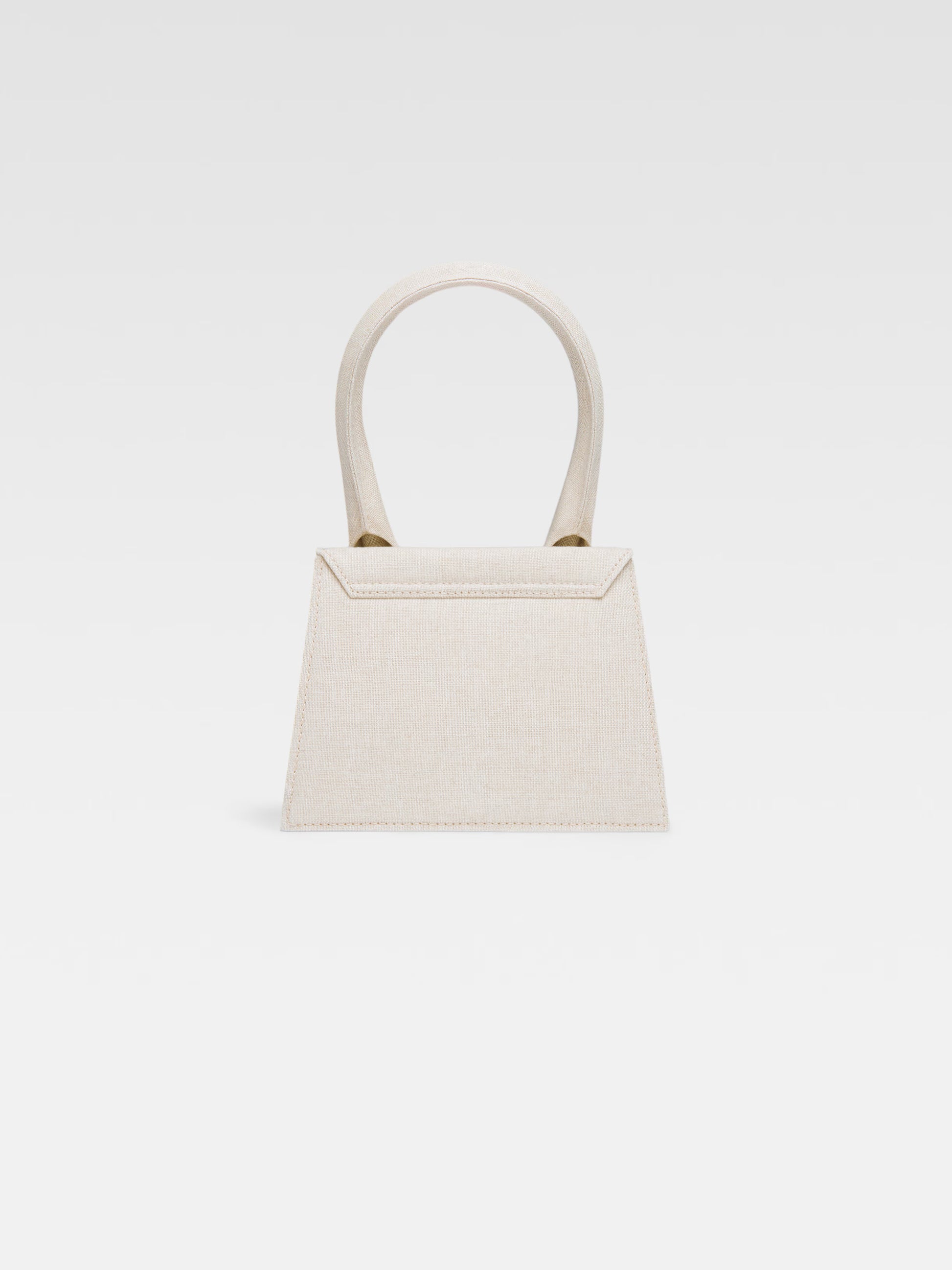 Jacquemus Chiquito mini beige clair linen, BEIGE, LEATHER, Crossbody bag