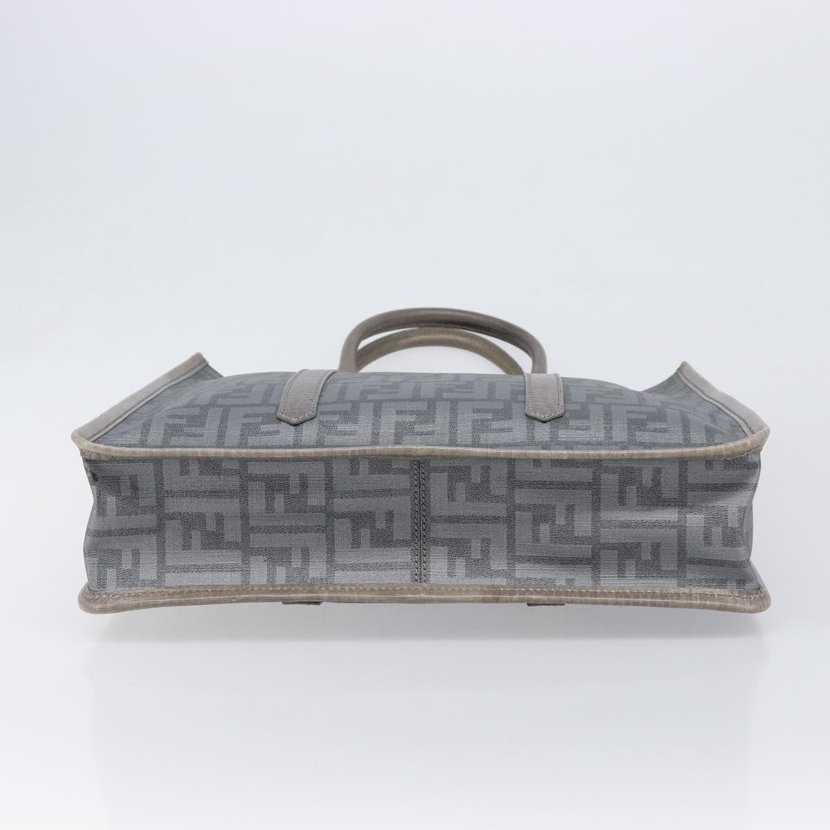 Fendi Open Shopping Zucca Canvas, Gray, Canvas, Tote Bag