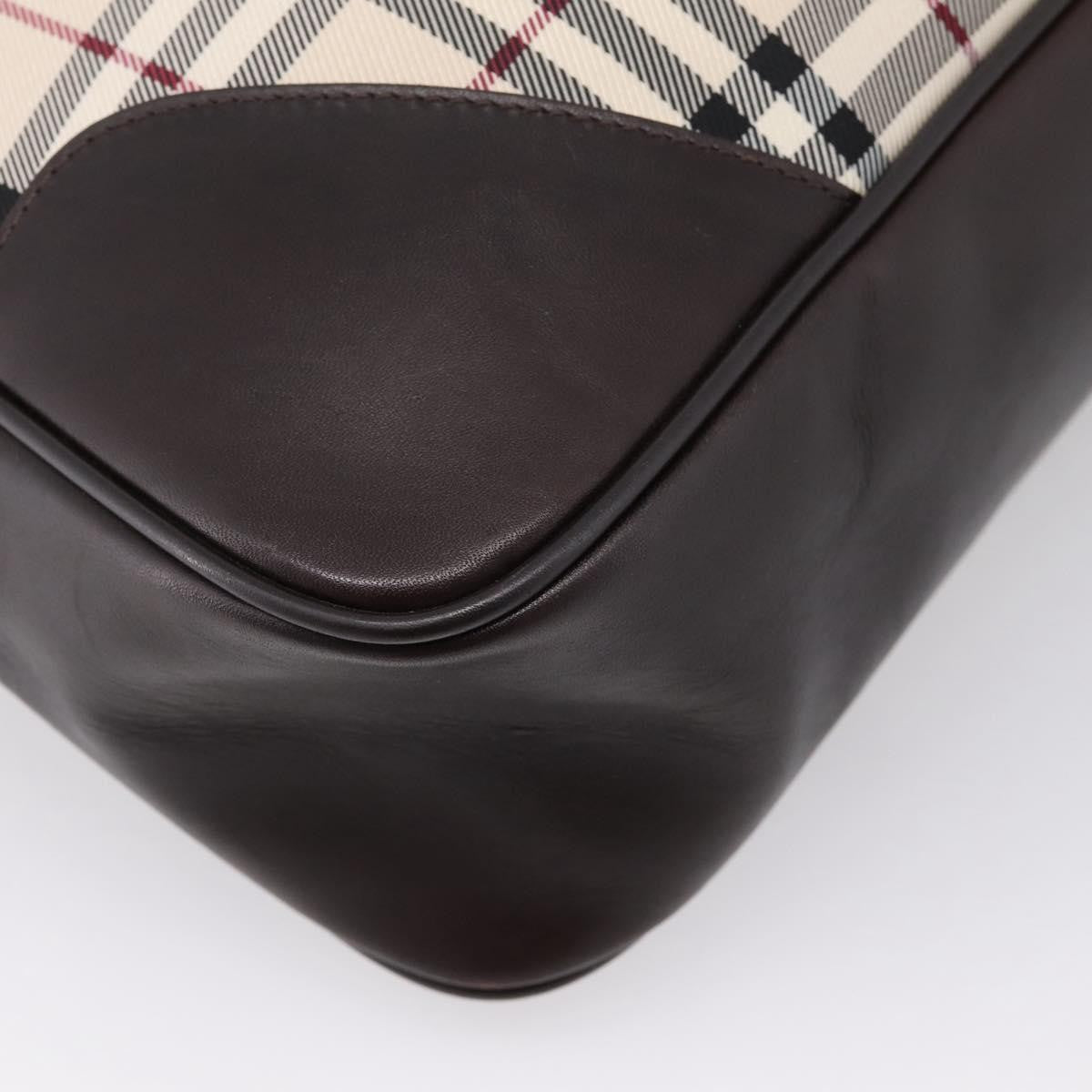 Burberry Boston Nova Check Canvas, Beige, Nylon, Handbag