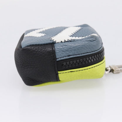 Louis Vuitton Square Pouch Bag Charm and Key Holder Leather, Gray, Leather, Charm