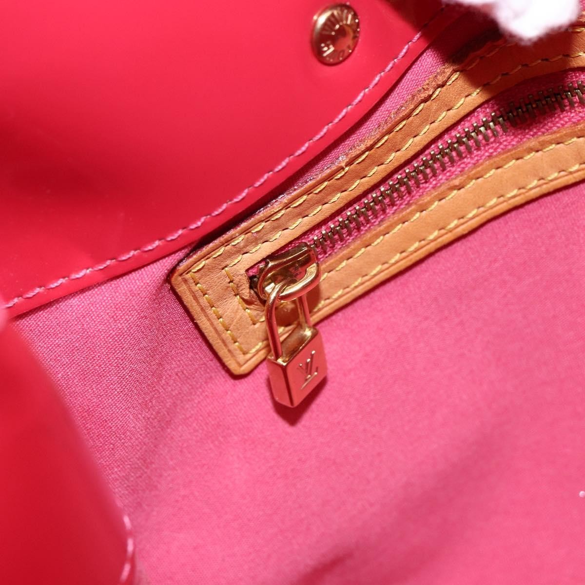 Louis Vuitton Reade Monogram Vernis, Pink, Patent Leather, Handbag