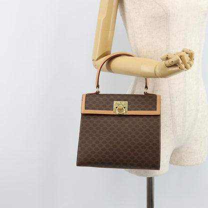 Celine Handbag Canvas, Brown, Canvas, Handbag