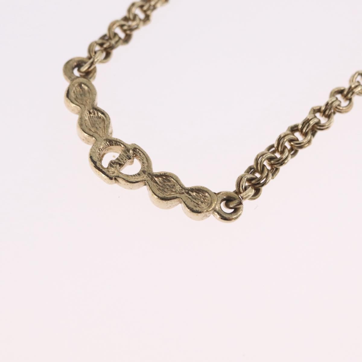 Christian Dior CD Pendant Metal, Gold, Metal, Necklace