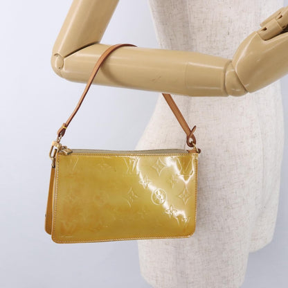 Louis Vuitton Lexington Pochette Monogram Vernis, Beige, Patent Leather, Clutch