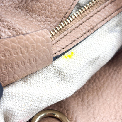 Gucci Soho Chain Strap Leather, Beige, Leather, Shoulder Bag