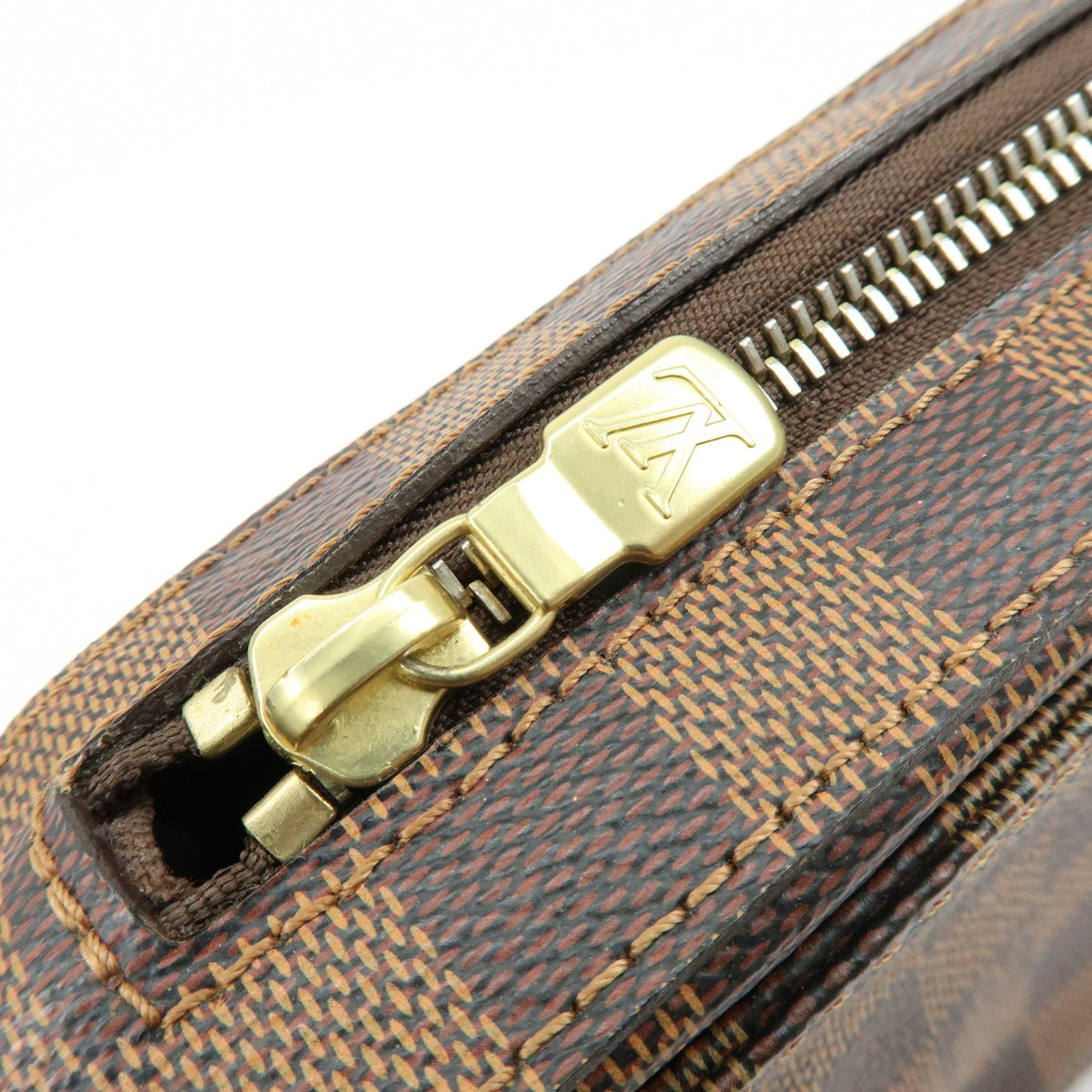 Louis Vuitton Geronimos Waist Damier, Brown, Canvas, Shoulder Bag