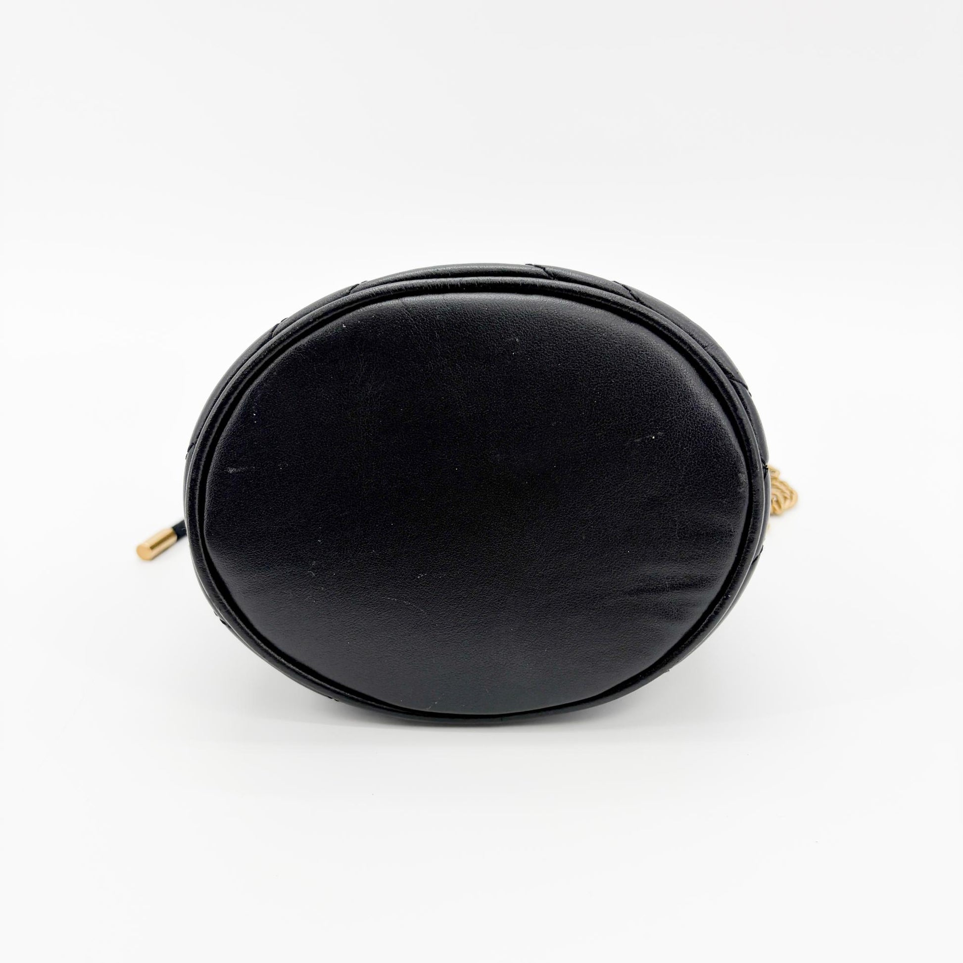 Gucci GG Marmont Bucket Matelasse Leather, Black, Leather, Handbag