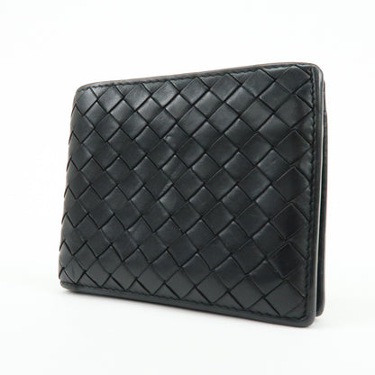 Bottega Veneta Bifold Intrecciato Nappa, Black, Leather, Wallet