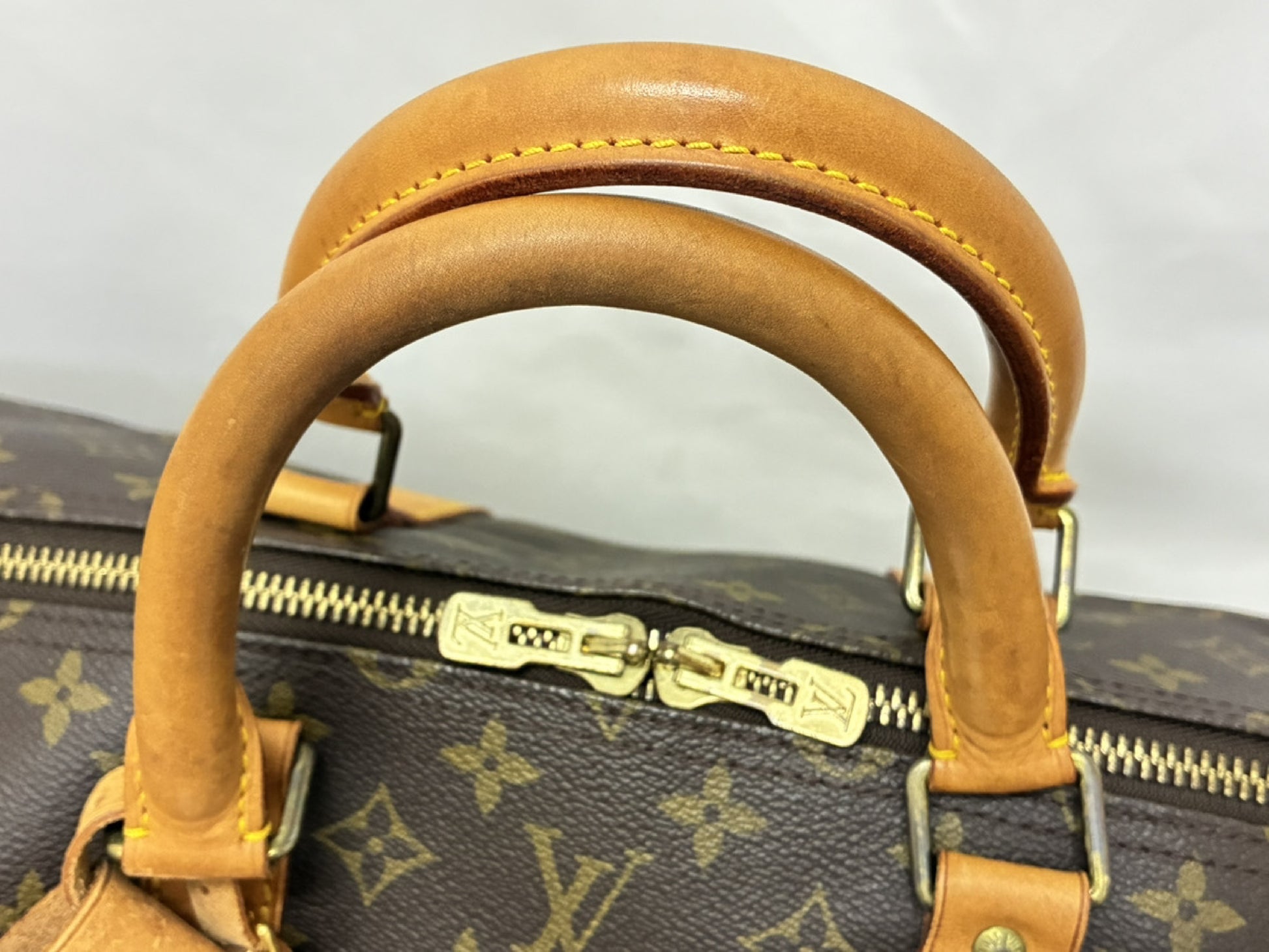 Louis Vuitton Keepall Canvas, Brown, Canvas, Travel Bag