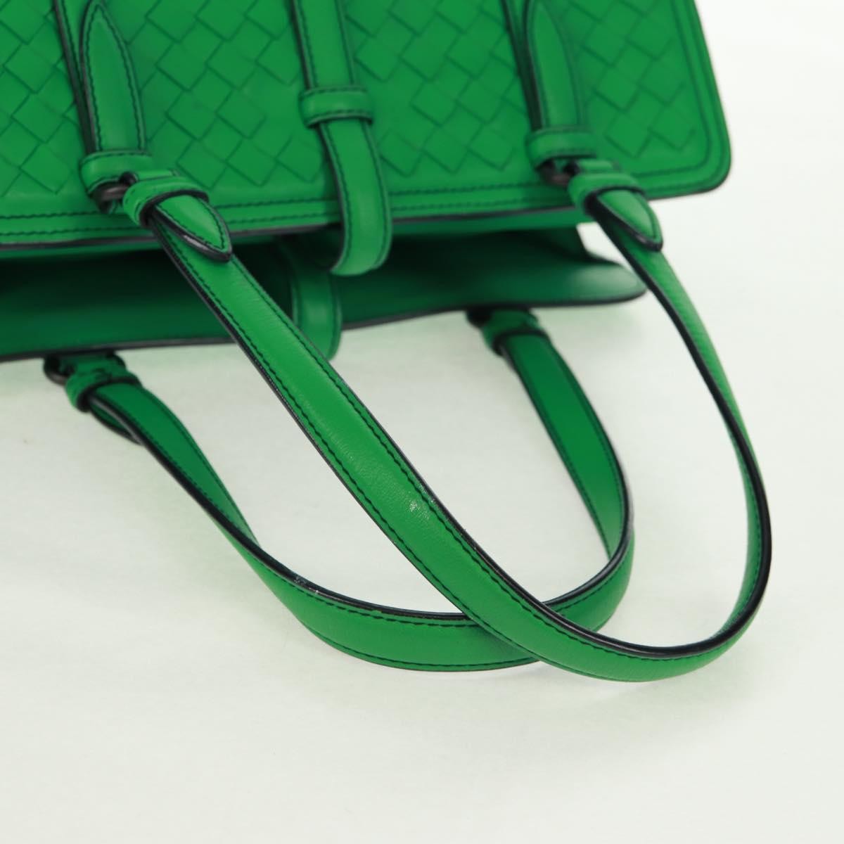 Bottega Veneta Intrecciato Leather, Green, Leather, Handbag