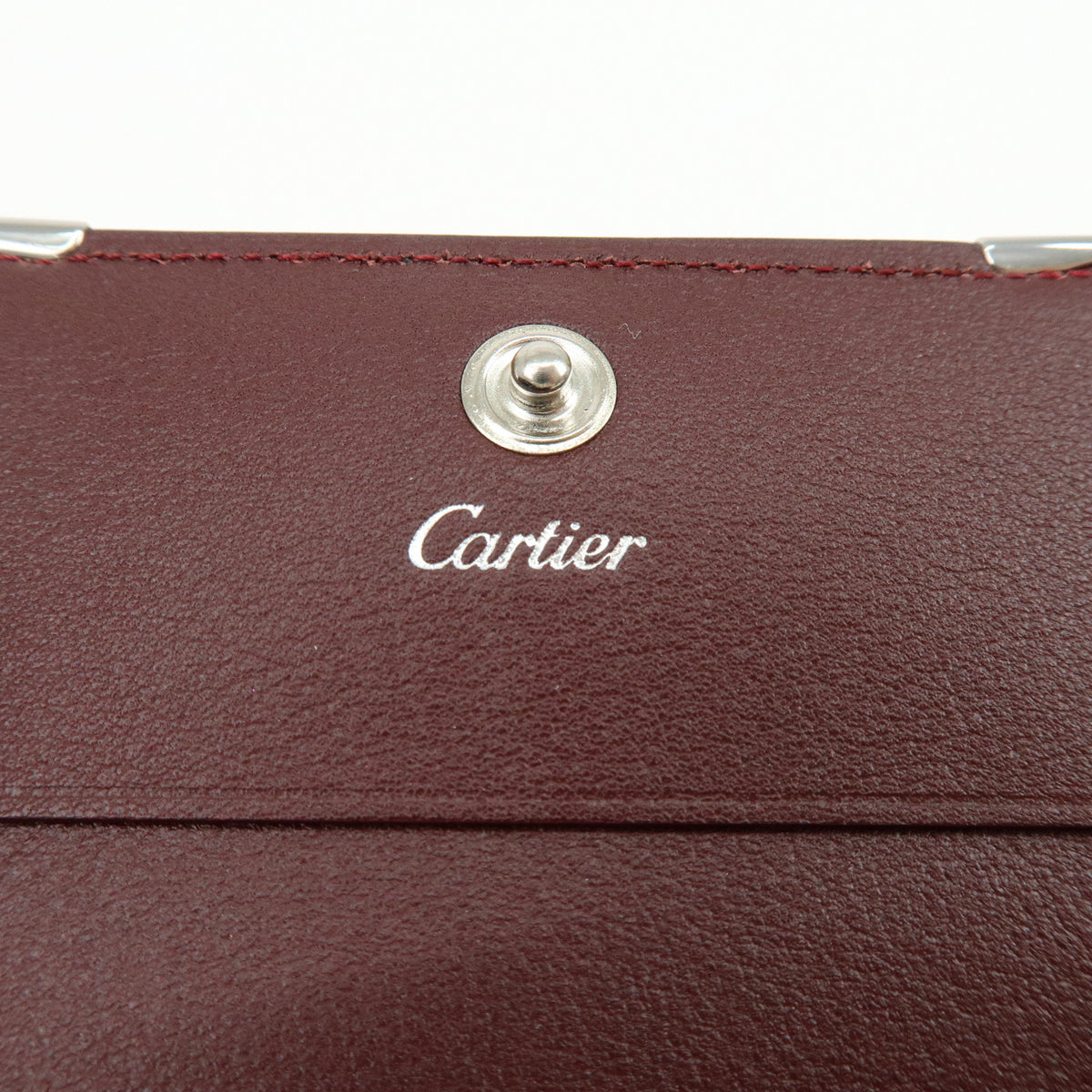Cartier Coin Purse Must de Cartier Leather, Black, Leather, Wallet