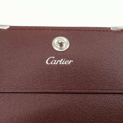 Cartier Coin Purse Must de Cartier Leather, Black, Leather, Wallet