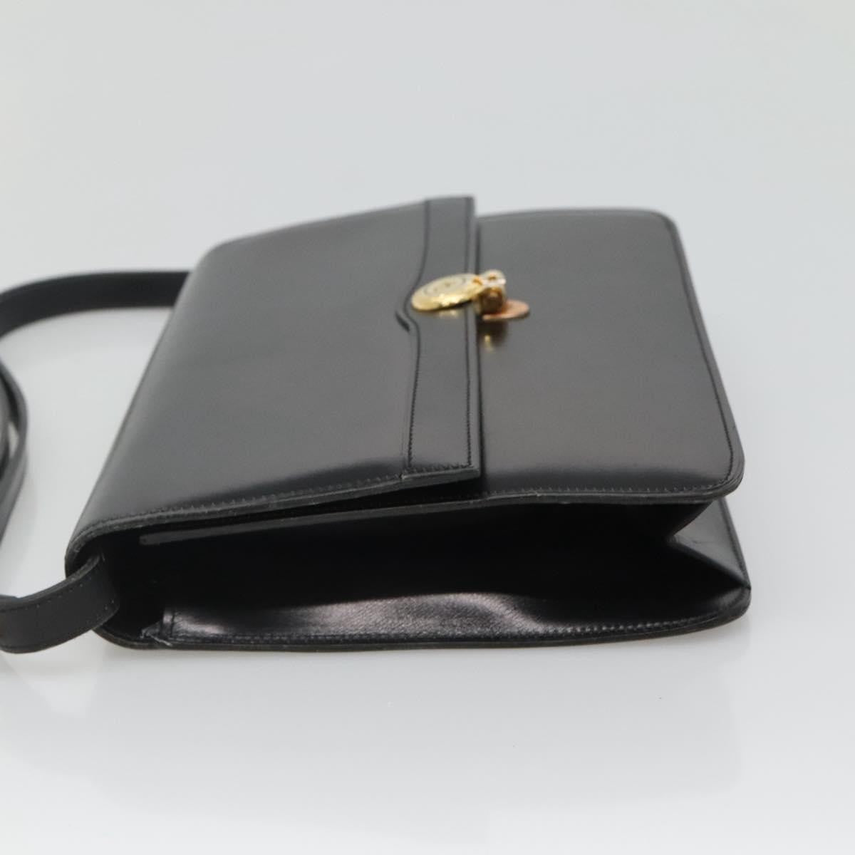 Christian Dior Shoulder Leather, Black, Leather, Shoulder Bag
