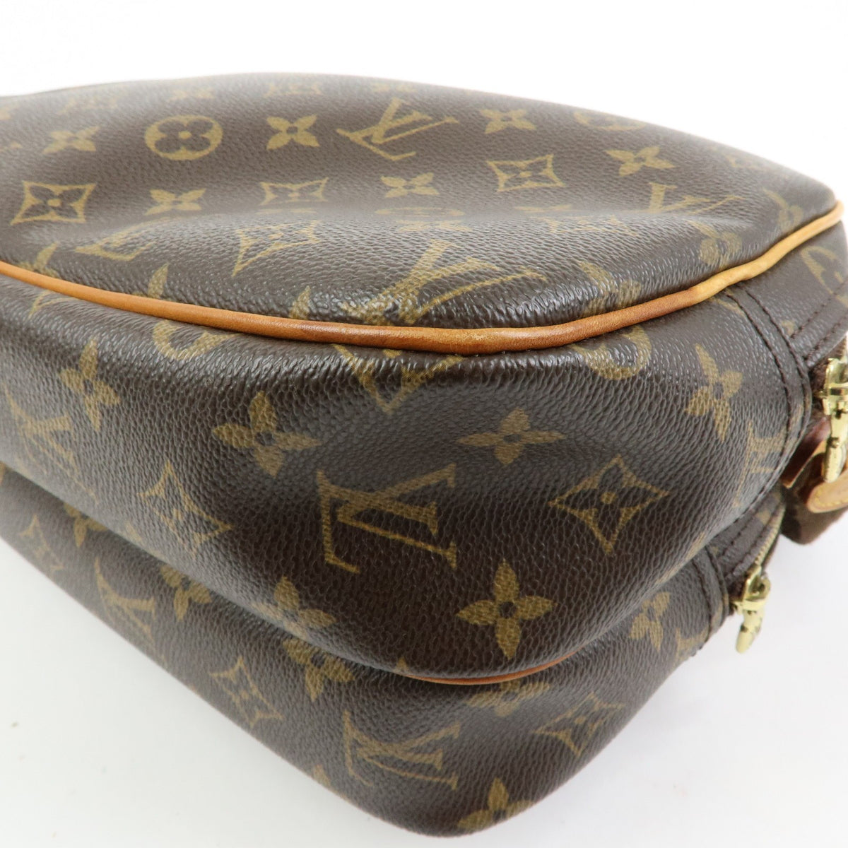 Louis Vuitton Reporter Monogram Canvas, Brown, Canvas, Shoulder Bag