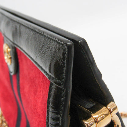 Gucci Ophidia Chain Suede, Red, Leather, Shoulder Bag