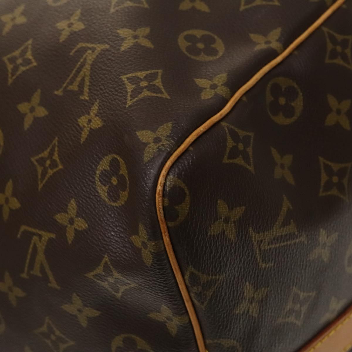 Louis Vuitton Keepall Bag Monogram Canvas, BROWN, CANVAS, Travel bag