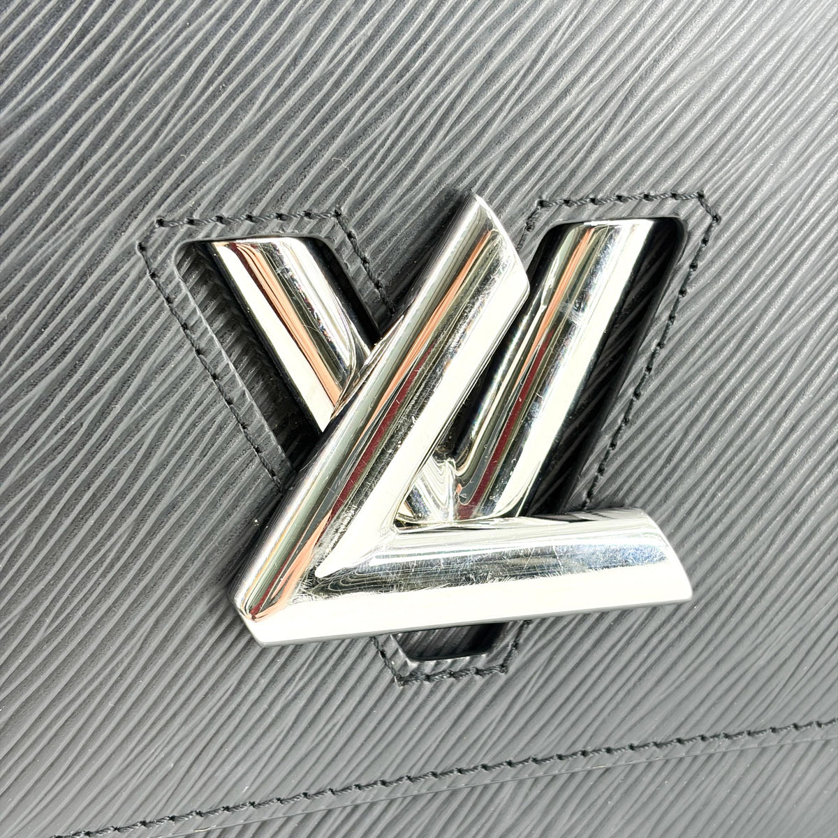 Louis Vuitton Twist Epi Leather, Black, Leather, Handbag