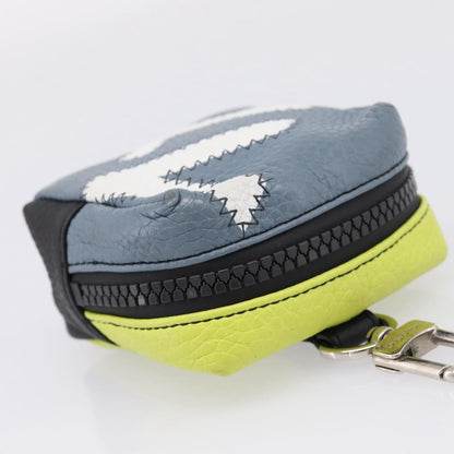 Louis Vuitton Square Pouch Bag Charm and Key Holder Leather, Gray, Leather, Charm