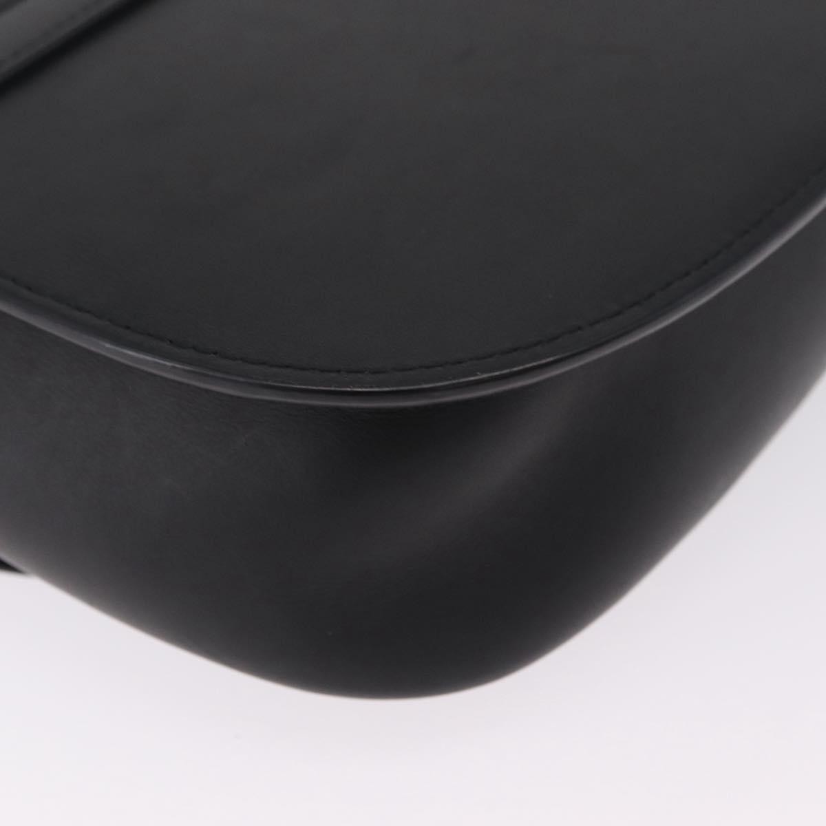 Saint Laurent Kaia Leather with Brogue Detail, Black, Leather, Shoulder Bag