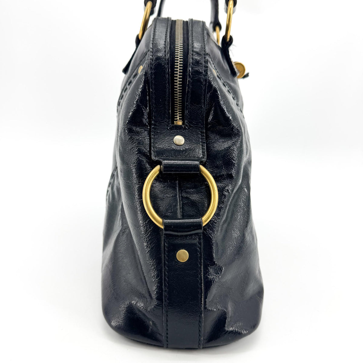 Saint Laurent Muse Patent, Black, Patent Leather, Shoulder Bag