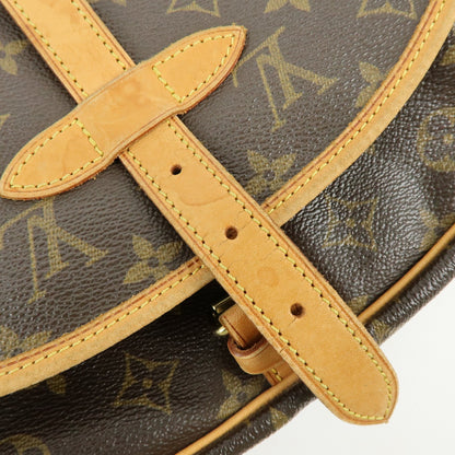 Louis Vuitton Saumur Monogram Canvas, Brown, Canvas, Shoulder Bag