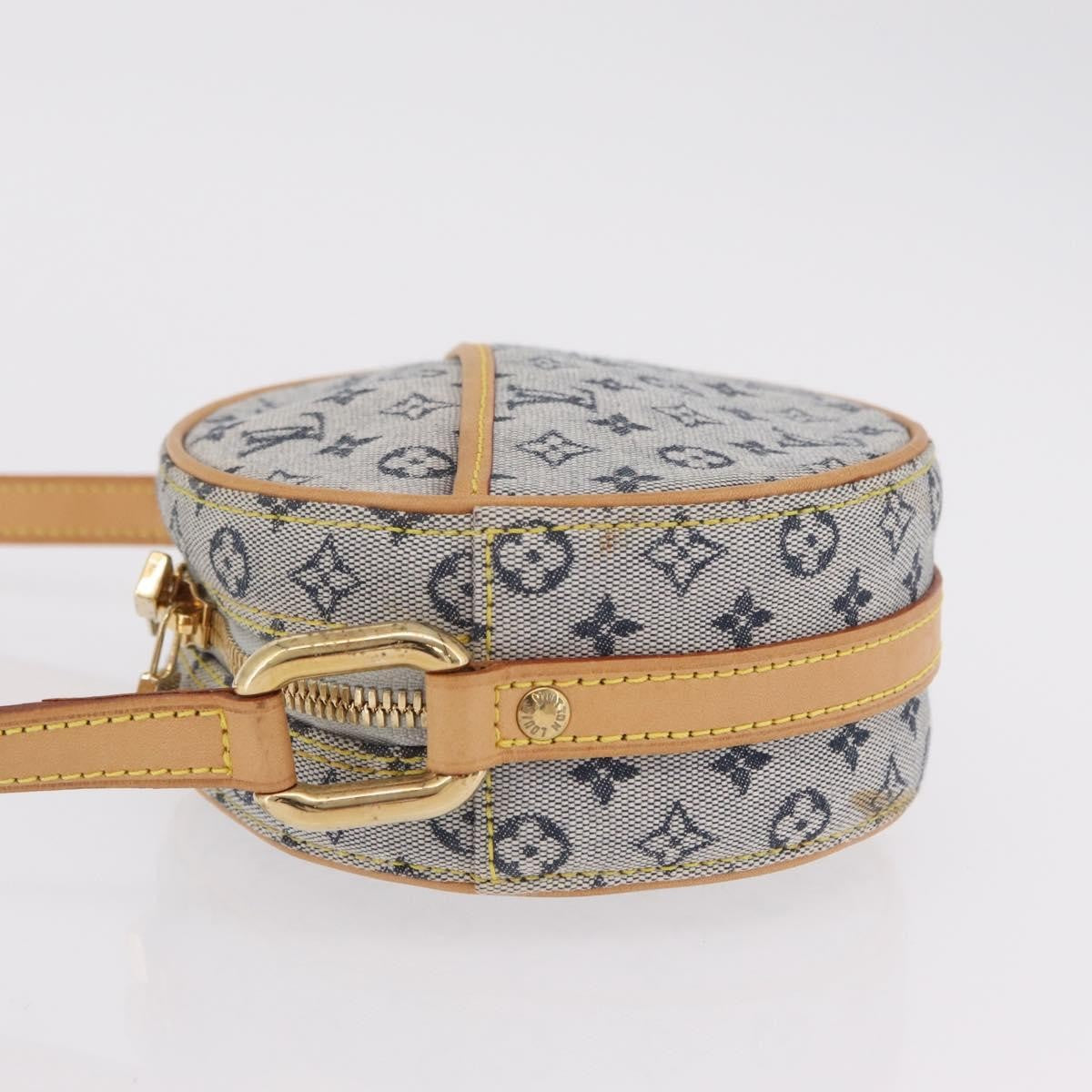 Louis Vuitton Jeanne Mini Lin, Blue, Canvas, Crossbody Bag
