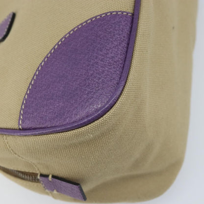 Prada Bowler Canvas with Leather, Beige, Canvas, Shoulder Bag
