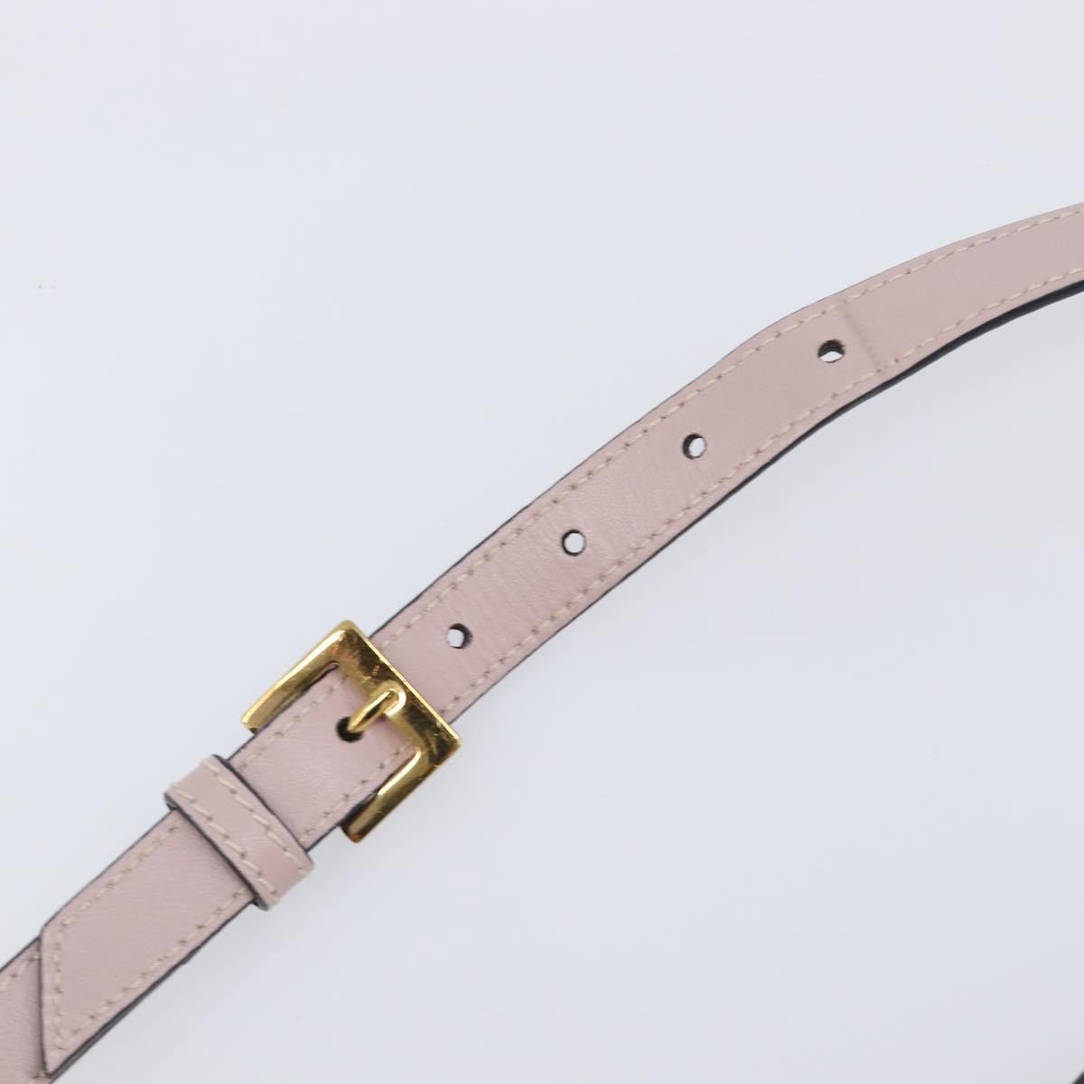 Miu Miu Madras Crystal Flap Leather, Pink, Leather, Crossbody Bag