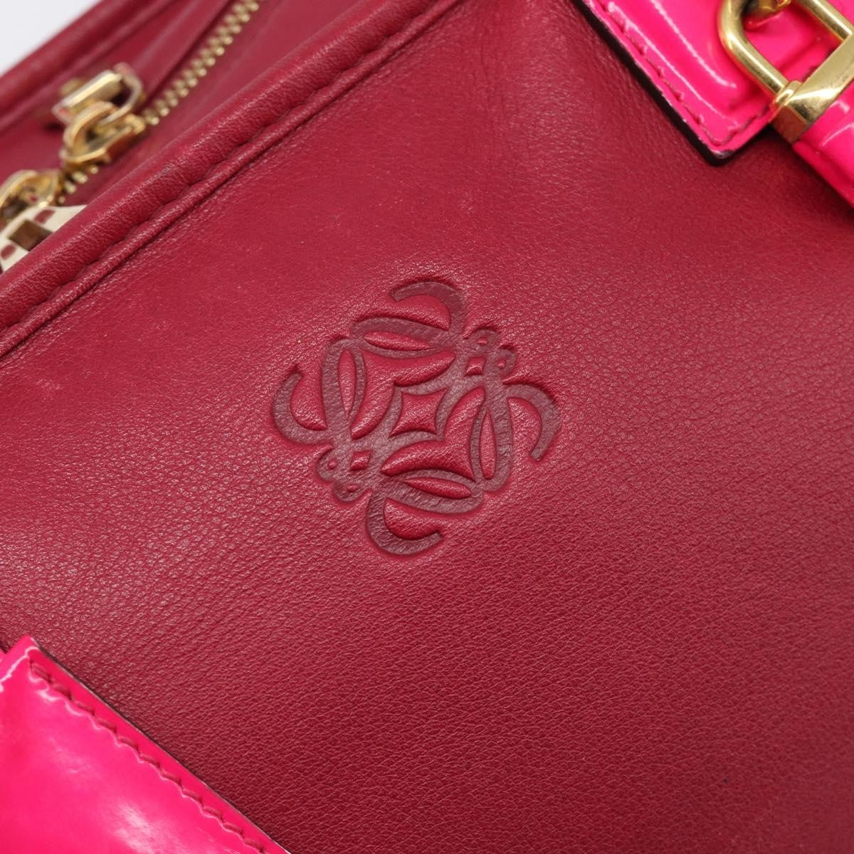 Loewe Amazona Leather, Red, Leather, Handbag