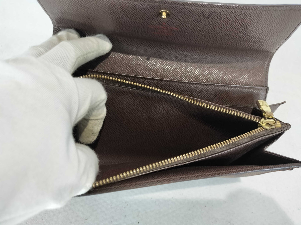 Louis Vuitton Vintage Sarah Monogram Canvas, Brown, Canvas, Wallet