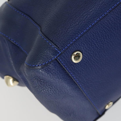 Chloe Bridget Convertible Satchel Leather, Navy, Leather, Handbag