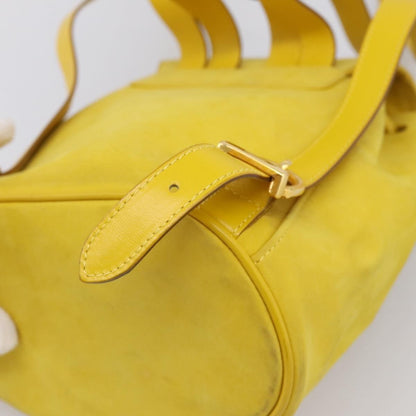 Salvatore Ferragamo Gancini Suede, Yellow, Suede, Backpack