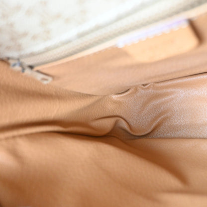Celine Vintage Macadam Canvas and Leather, Beige, Canvas, Shoulder Bag