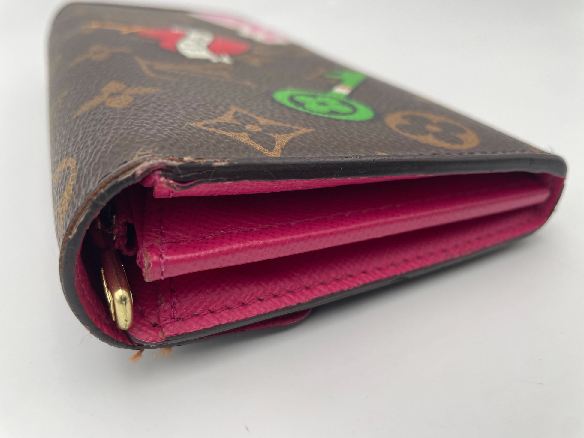 Louis Vuitton Portefeuille Sarah Wallet Monogram Empreinte, BROWN, CANVAS, Wallets