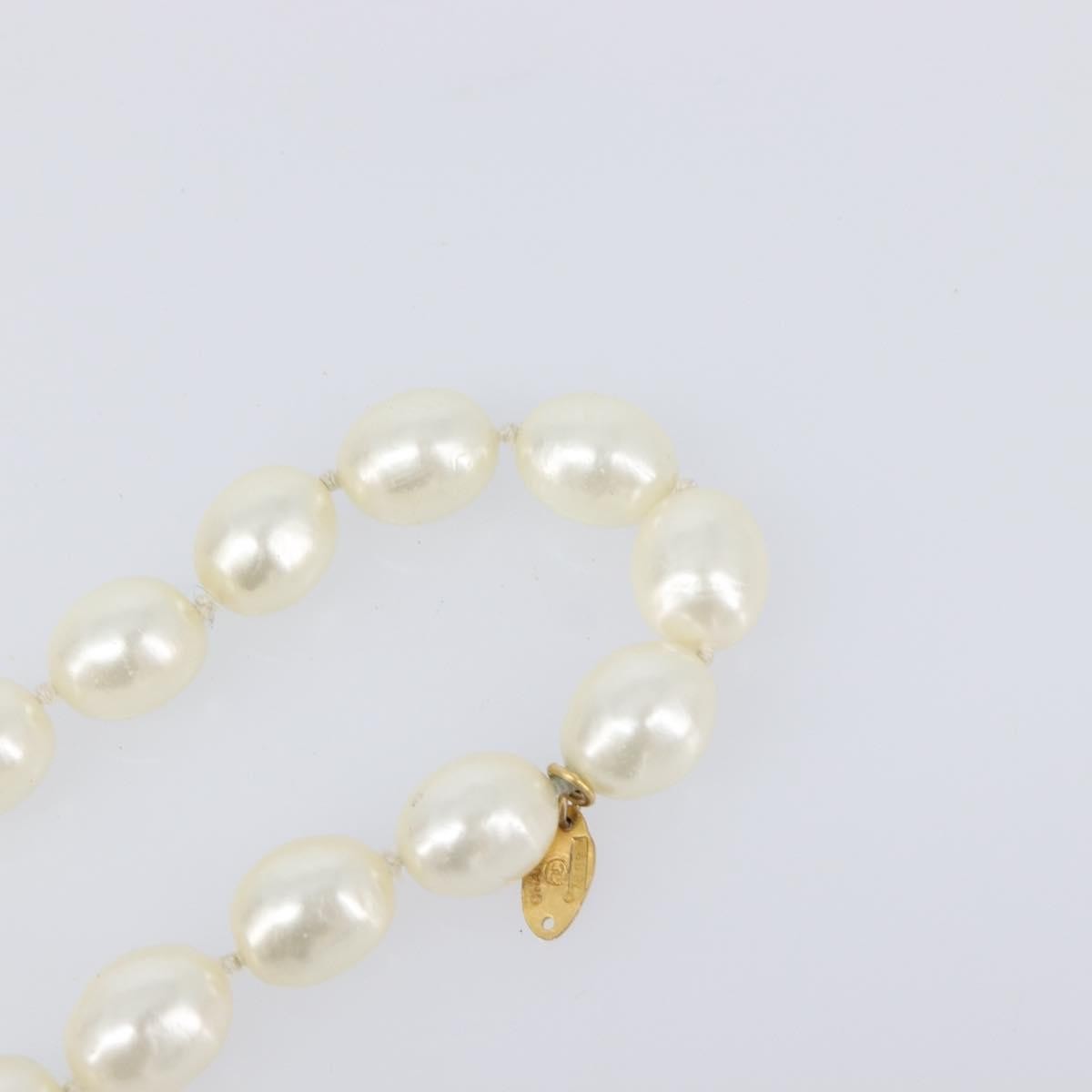 Chanel CC Pearl Metal and Pearls, White, Pearl, Necklace