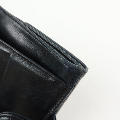 Chanel Vintage Timeless Bifold Caviar, Black, Leather, Wallet