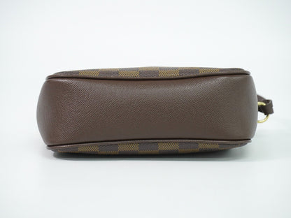 Louis Vuitton Trousse Make Up Damier, Brown, Canvas, Clutch