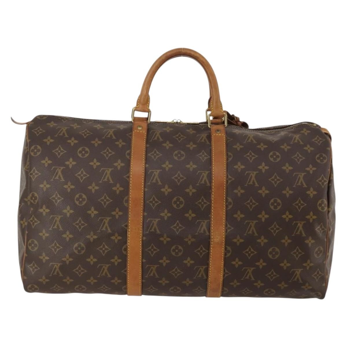 Louis Vuitton Keepall Monogram Canvas, Brown, Canvas, Travel Bag